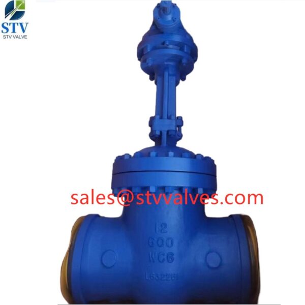 Weld End Gate Valve, A217 WC6 Gate Valve,12 Inch - China Valve ...